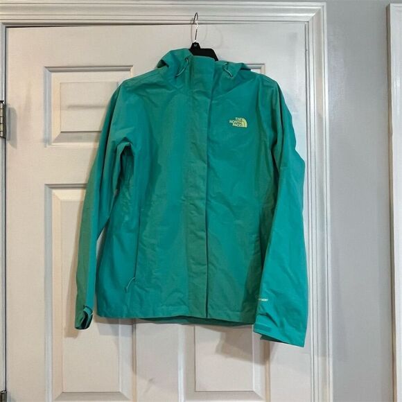 The North Face Jackets & Blazers - The North Face Women's Rain Jacket Size S Teal Green Hooded Lightweight